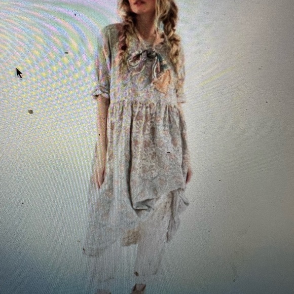 Magnolia Pearl Dress 774 Block Print Watson Dress. New with tags. - Picture 6 of 6